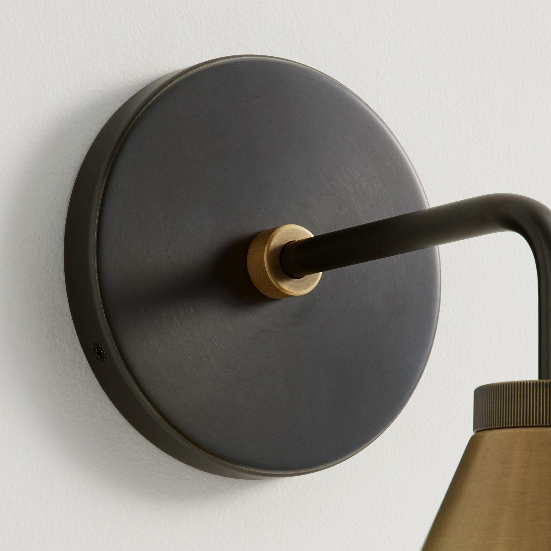 Farmhouse Metal Tapered Sconce | Rustic Cone Wall Sconce | Ping Lighting